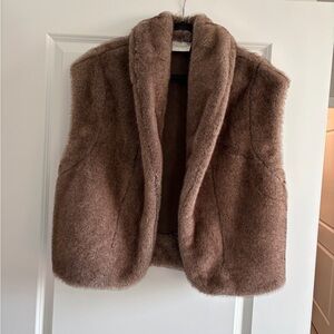 Tuckernuck Brown Faux Fur Vest